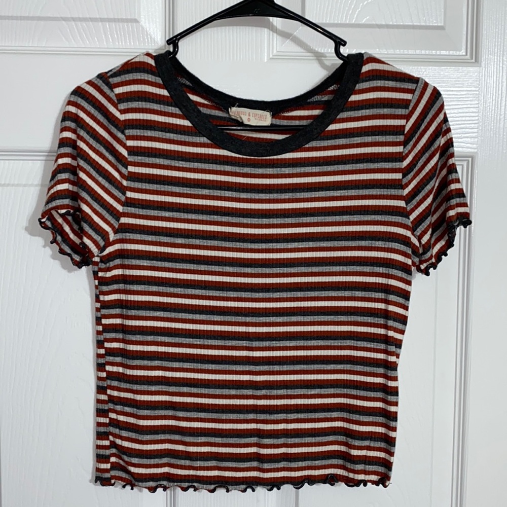 Striped crop top size M